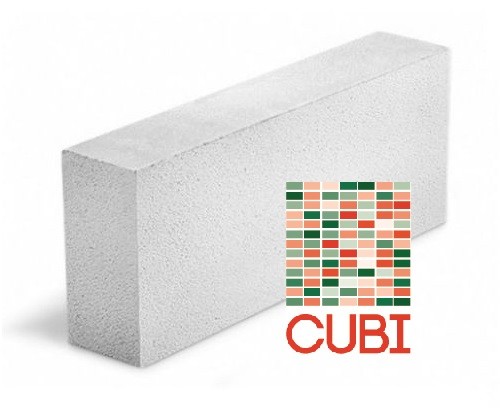 Газобетонный блок CUBI D500 B2,5 F100 625х250х75 ровный