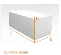 Газобетонный блок ГРАС D350, 600x200x500 мм