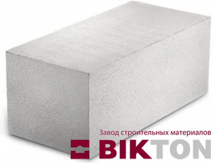 Блок пенобетонный (пеноблок) D-600 Bikton 625x375x200