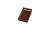 Клинкерный завершающий водоотлив с бортиком левый Terca Dark brown глазурованный, 160*105*30 мм