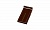 Клинкерный завершающий водоотлив Terca Dark brown shine, 215*105*30 мм