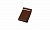 Клинкерный завершающий водоотлив с бортиком правый Terca Dark brown глазурованный, 160*105*30 мм